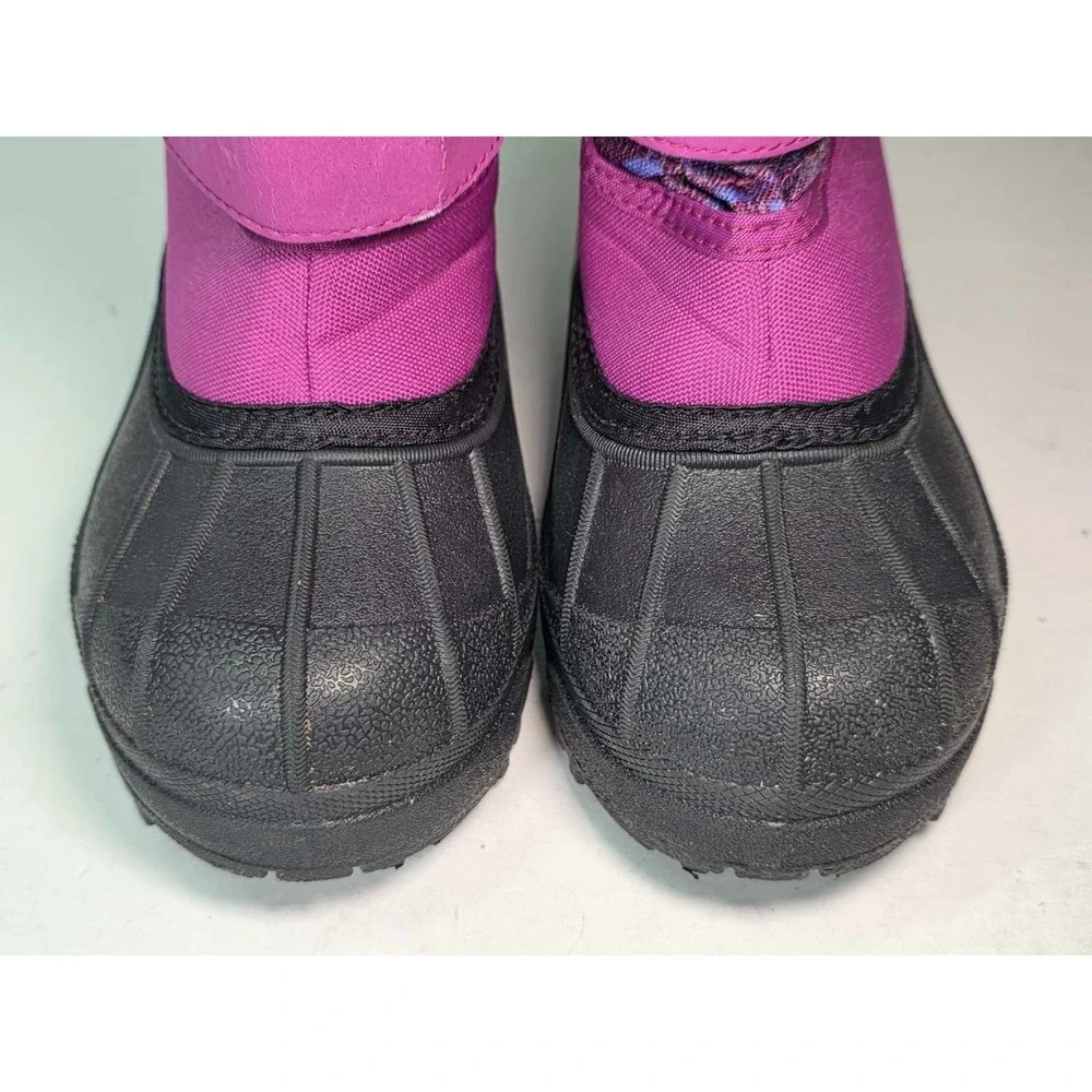 Columbia Powderbug Plus‎ II Youth Boots Size 13 Purple Black Winter Snow Shoes